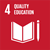 Symbol for SDG 4 - Quality Education